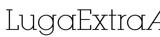 LugaExtraAd ExtraLight Font