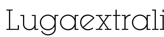Lugaextralightadc font, free Lugaextralightadc font, preview Lugaextralightadc font