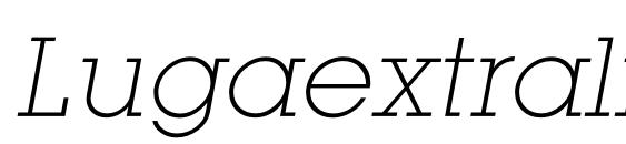 Lugaextralightc italic Font