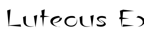 шрифт Luteous Exodus, бесплатный шрифт Luteous Exodus, предварительный просмотр шрифта Luteous Exodus