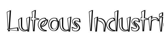 Luteous Industrious font, free Luteous Industrious font, preview Luteous Industrious font