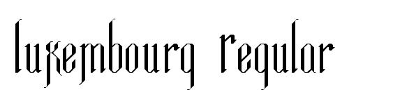 Luxembourg Regular Font