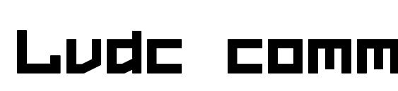 Lvdc common2 font, free Lvdc common2 font, preview Lvdc common2 font