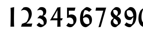 Lydian Bold BT Font, Number Fonts