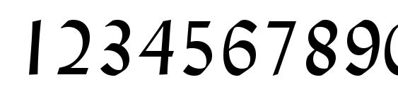 Lydian Italic BT Font, Number Fonts