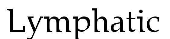 шрифт Lymphatic, бесплатный шрифт Lymphatic, предварительный просмотр шрифта Lymphatic