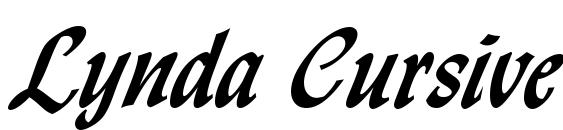 шрифт Lynda Cursive Bold, бесплатный шрифт Lynda Cursive Bold, предварительный просмотр шрифта Lynda Cursive Bold