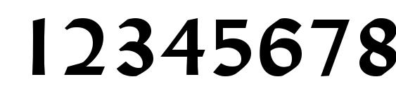 Lynda Wide Bold Font, Number Fonts