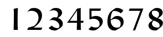 Lynda Wide Normal Font, Number Fonts