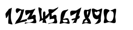 m 612Koshey Bold Font, Number Fonts