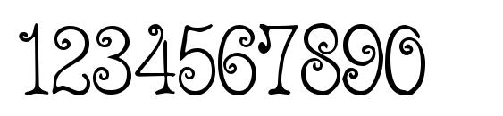 m Acadian Font, Number Fonts