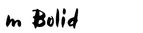 m Bolid font, free m Bolid font, preview m Bolid font