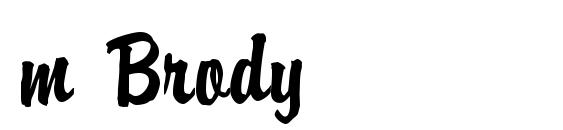 m Brody font, free m Brody font, preview m Brody font