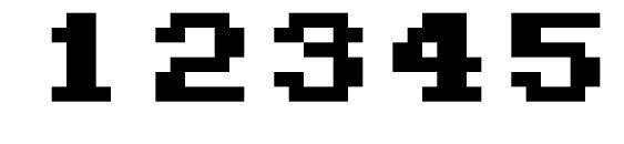 M04 fatal fury black Font, Number Fonts