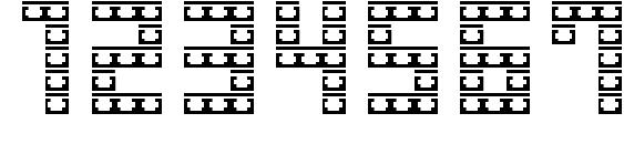 M31 Font, Number Fonts
