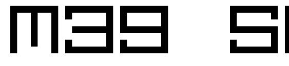 шрифт M39 squarefuture, бесплатный шрифт M39 squarefuture, предварительный просмотр шрифта M39 squarefuture