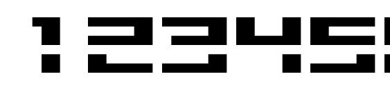 M40 bitline Font, Number Fonts