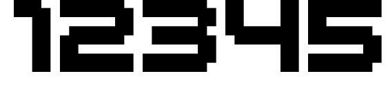 M41 lovebit Font, Number Fonts