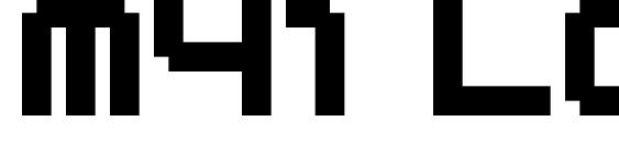 Шрифт M41 lovebit