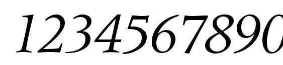 M690 Roman Italic Font, Number Fonts