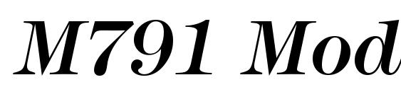 M791 Modern Italic Font