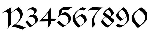 MA Gotic DB Font, Number Fonts