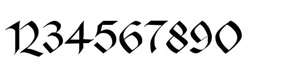 Ma gotic Font, Number Fonts