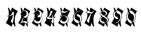 Macao Initials Regular Font, Number Fonts