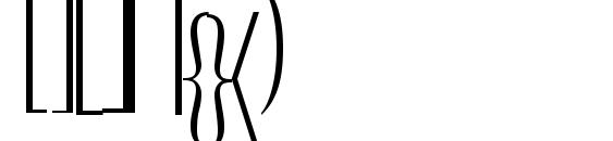 Machadomathextensionssk regular Font, Number Fonts