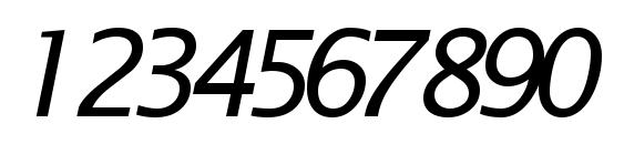 Machadosansssk italic Font, Number Fonts