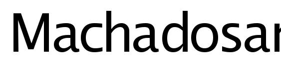Machadosansssk regular Font