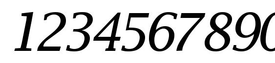Machadossk italic Font, Number Fonts