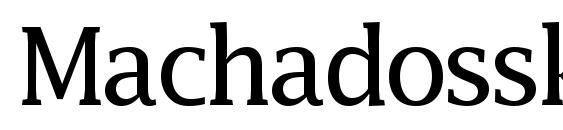 Machadossk regular Font