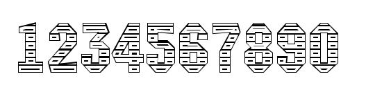 Machinanovastdc Font, Number Fonts