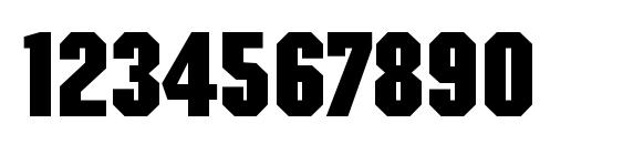 MachineStd Bold Font, Number Fonts