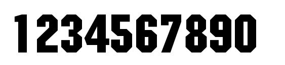 MachineStd Font, Number Fonts