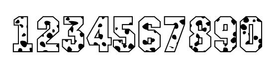 Machosbl Font, Number Fonts
