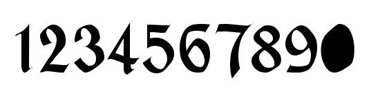 MacHumaine Regular Font, Number Fonts