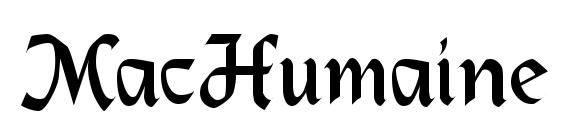 MacHumaine Regular font, free MacHumaine Regular font, preview MacHumaine Regular font