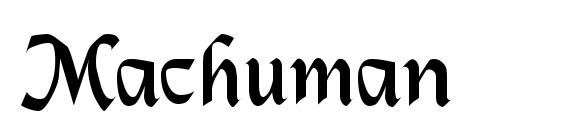 Machuman font, free Machuman font, preview Machuman font