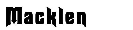 шрифт Macklen, бесплатный шрифт Macklen, предварительный просмотр шрифта Macklen