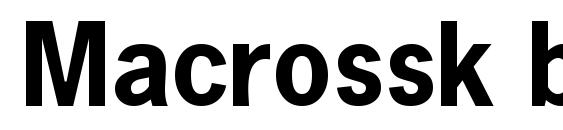 Macrossk bold font, free Macrossk bold font, preview Macrossk bold font