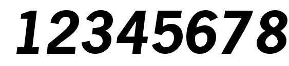 Macrossk bolditalic Font, Number Fonts