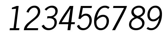 Macrossk italic Font, Number Fonts