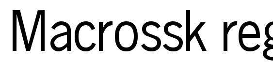Macrossk regular Font