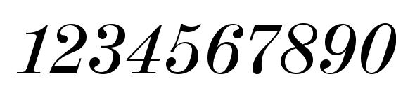 Madeira Italic Font, Number Fonts
