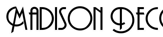 шрифт Madison Deco, бесплатный шрифт Madison Deco, предварительный просмотр шрифта Madison Deco