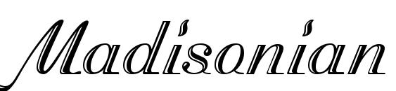 шрифт Madisonian engraved, бесплатный шрифт Madisonian engraved, предварительный просмотр шрифта Madisonian engraved
