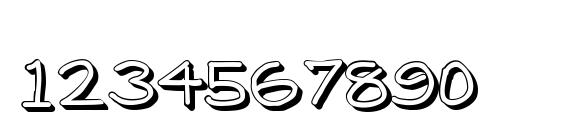 Madisonshadowed Font, Number Fonts