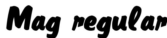 Mag regular font, free Mag regular font, preview Mag regular font